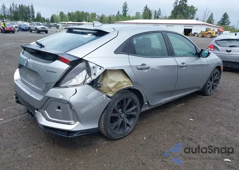2018 Honda Civic Sport from USA, damaged, VIN SHHFK7H45JU419323